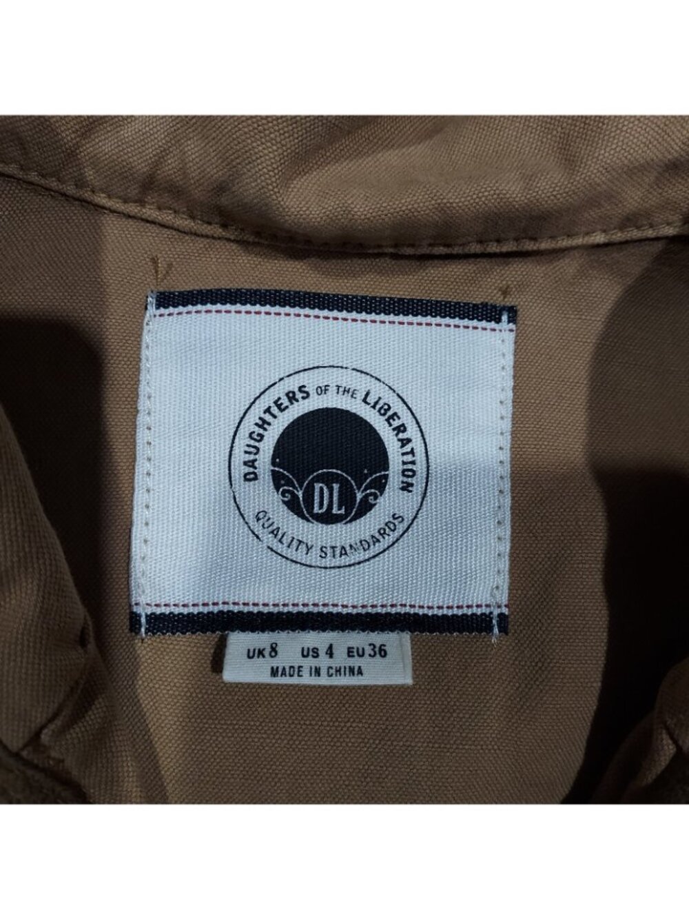 Daughters Of The Revolution Sailor Jacket Tan Military Women USA 4 - Picture 3 of 16